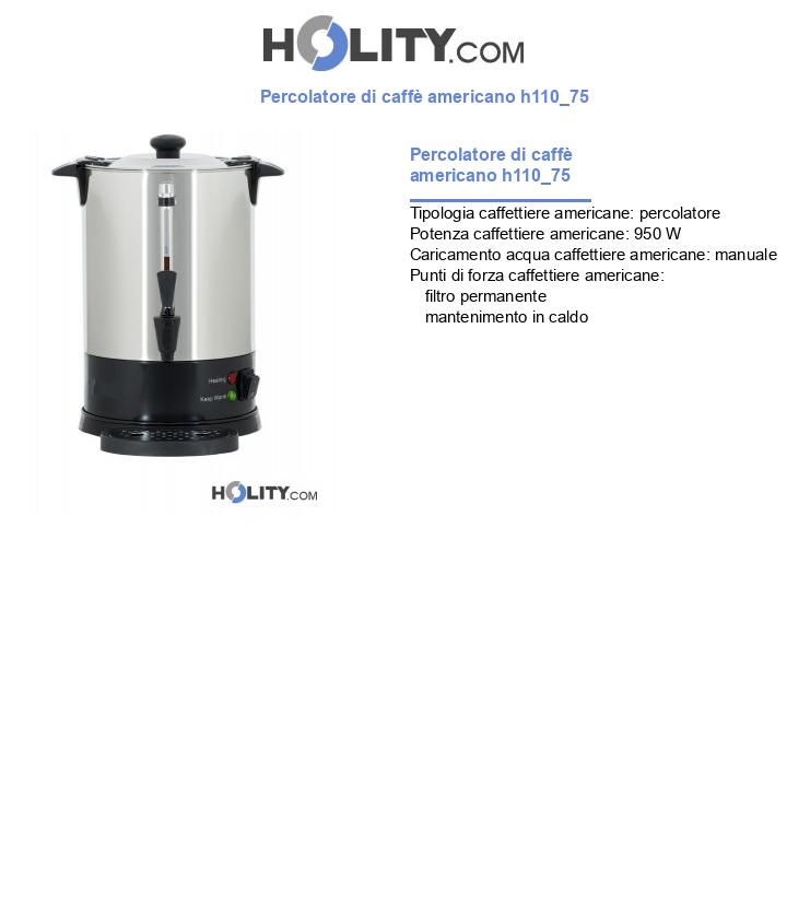 Percolatore di caffè americano h110_75