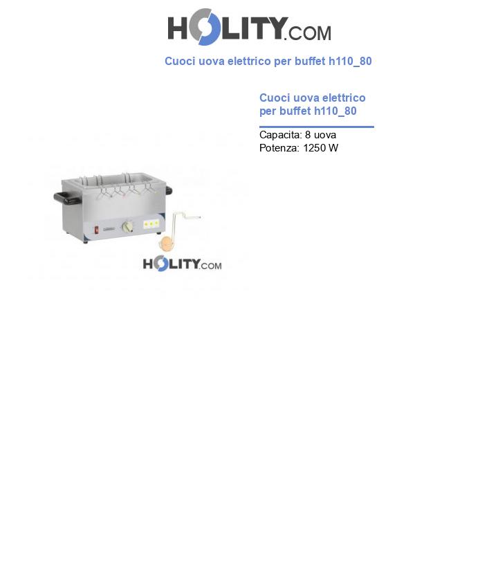 Cuoci uova elettrico per buffet h110_80