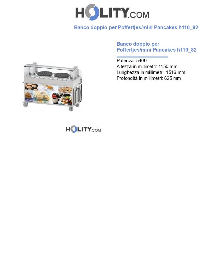 Banco doppio per Poffertjes/mini Pancakes h110_82