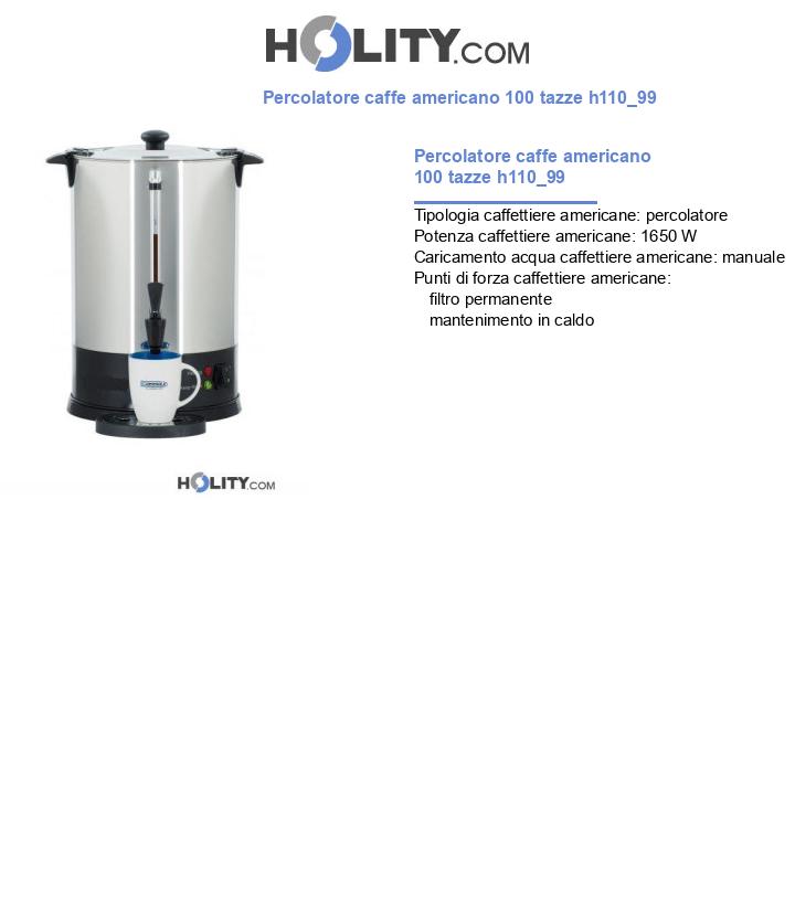 Percolatore caffe americano 100 tazze h110_99