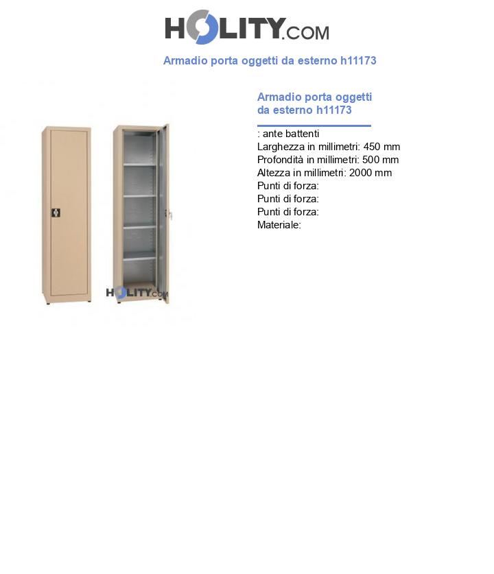 Armadio porta oggetti da esterno h11173