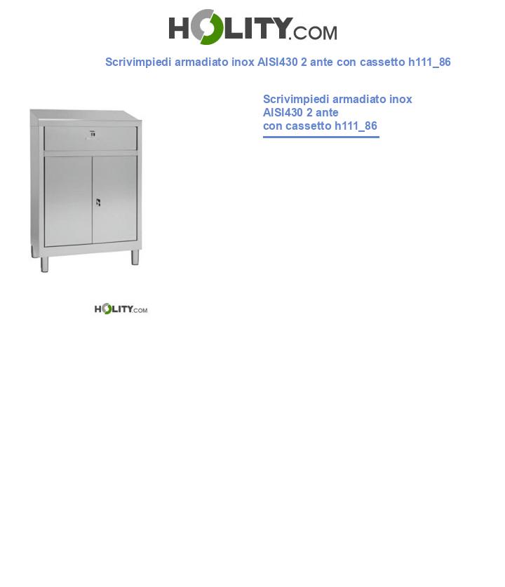 Scrivimpiedi armadiato a 2 ante h111_86