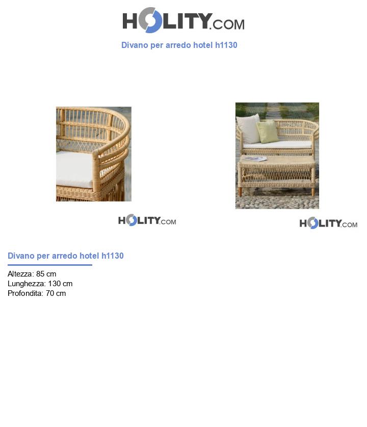 Divano per arredo hotel h1130