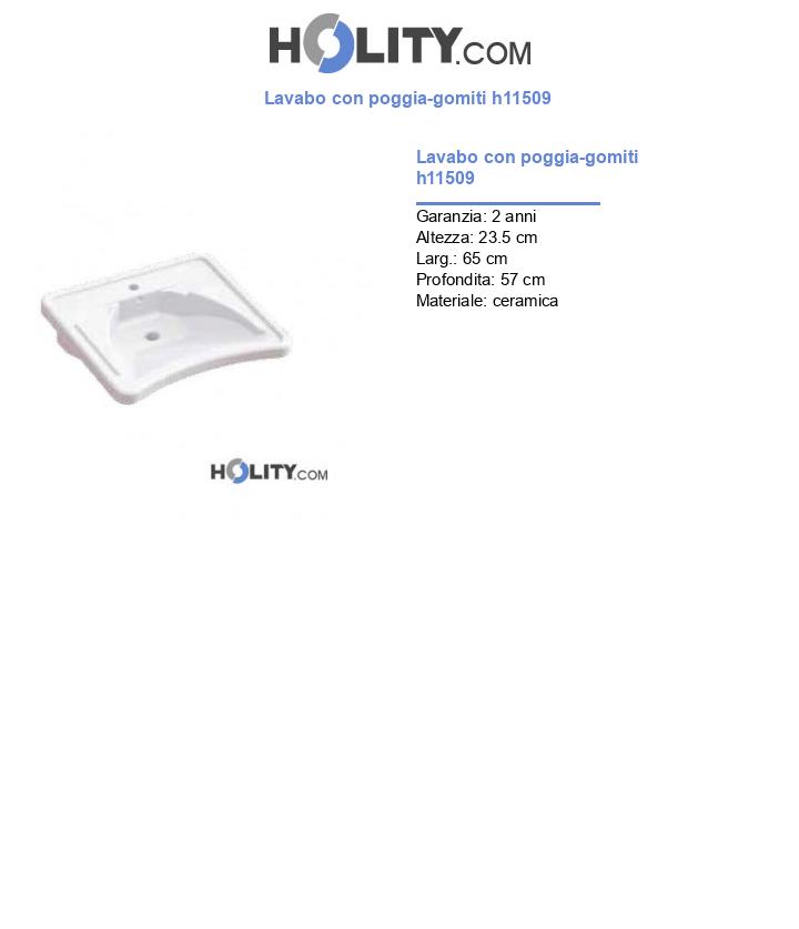 Lavabo con poggia-gomiti h11509