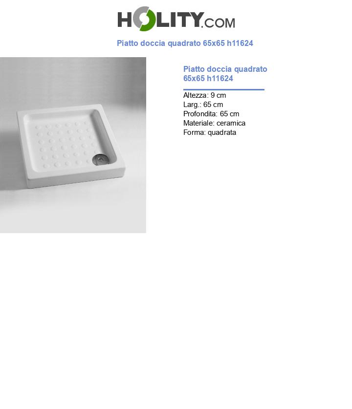 Piatto doccia quadrato 65x65 h11624