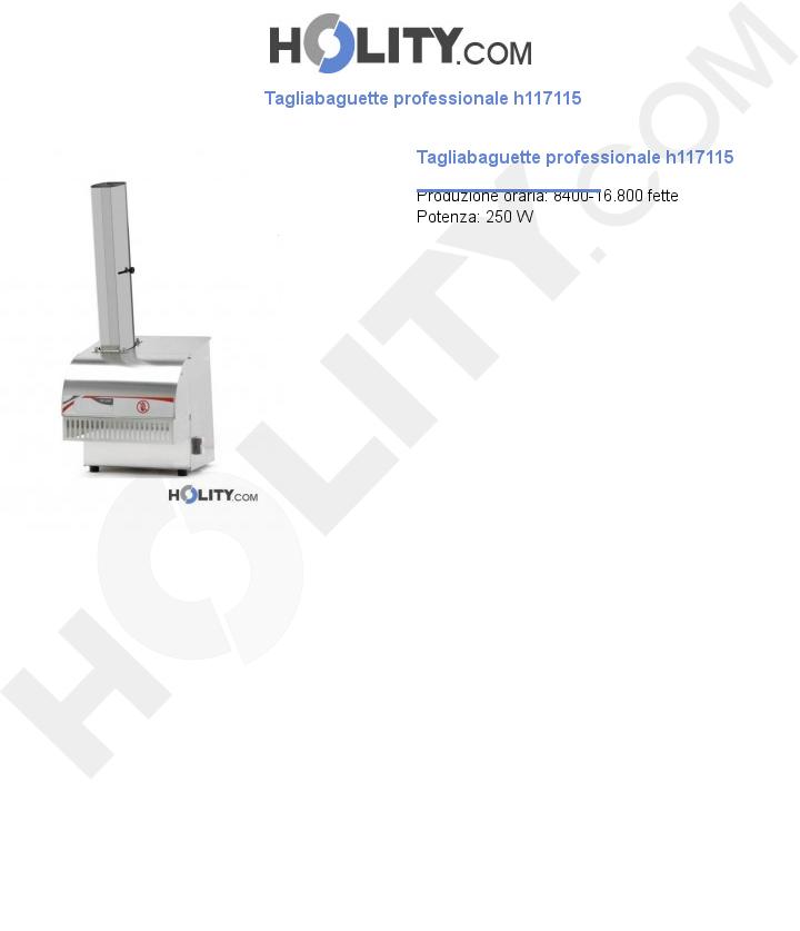 Tagliabaguette professionale h117115