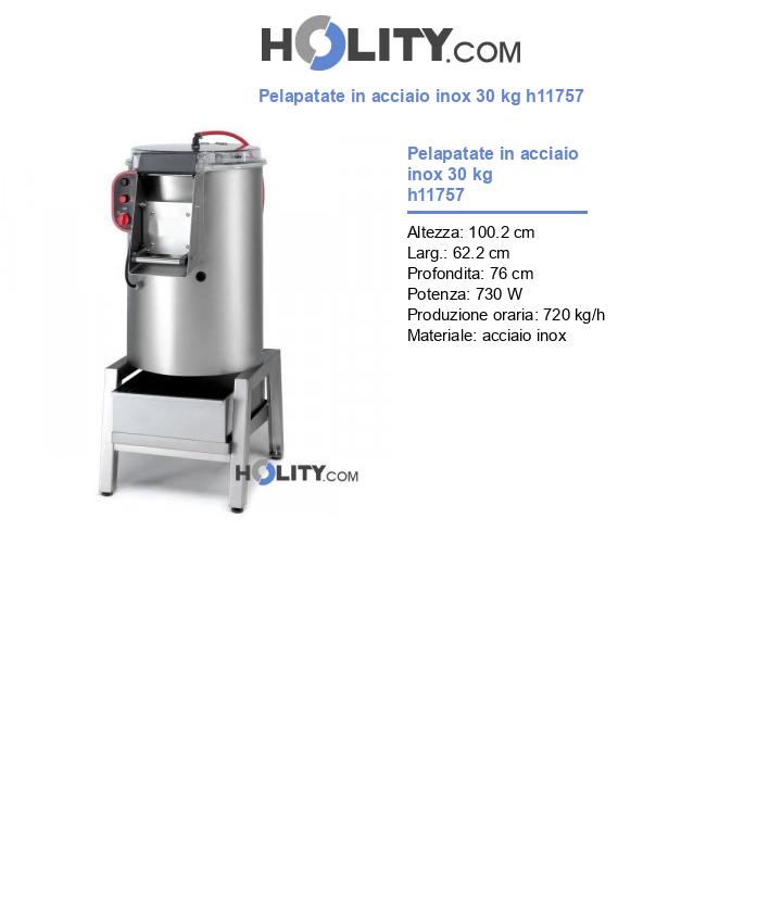 Pelapatate in acciaio inox 30 kg h11757