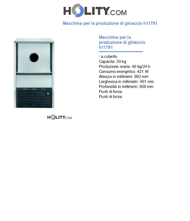 Macchina per la produzione di ghiaccio h11791