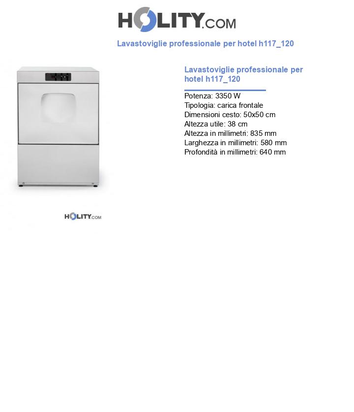 Lavastoviglie professionale per hotel h117_120