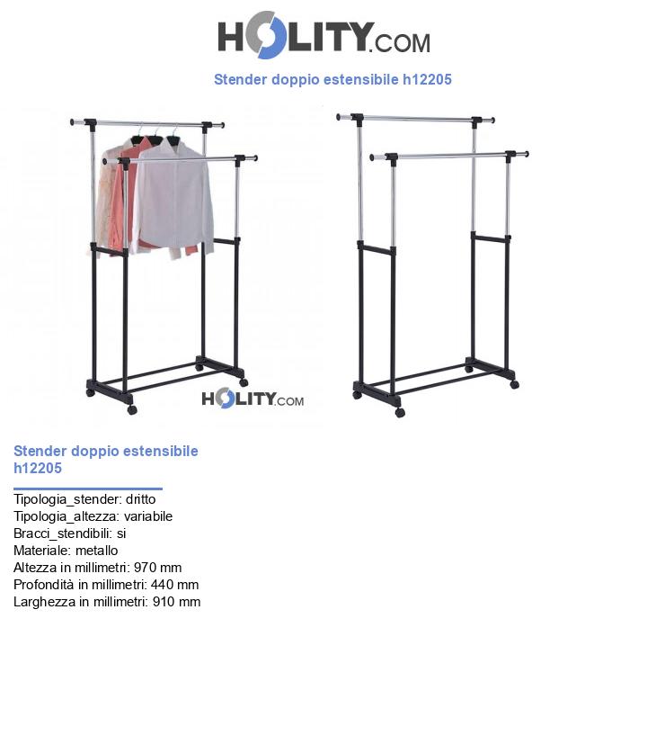 Stender doppio estensibile h12205