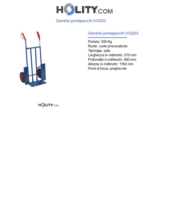 Carrello portapacchi h12233