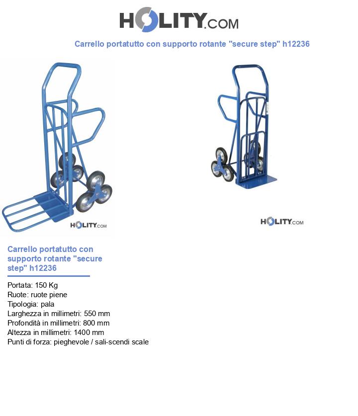 Carrello portatutto con supporto rotante