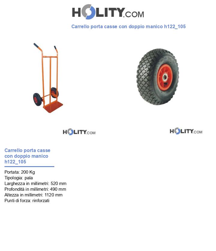 Carrello porta casse con doppio manico h122_105