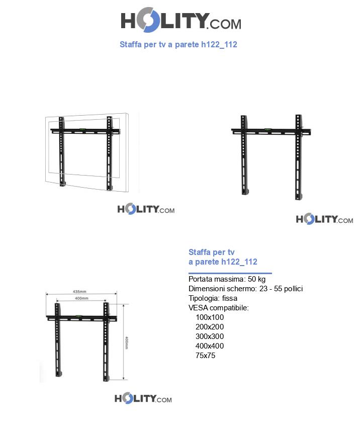 Staffa per tv a parete h122_112