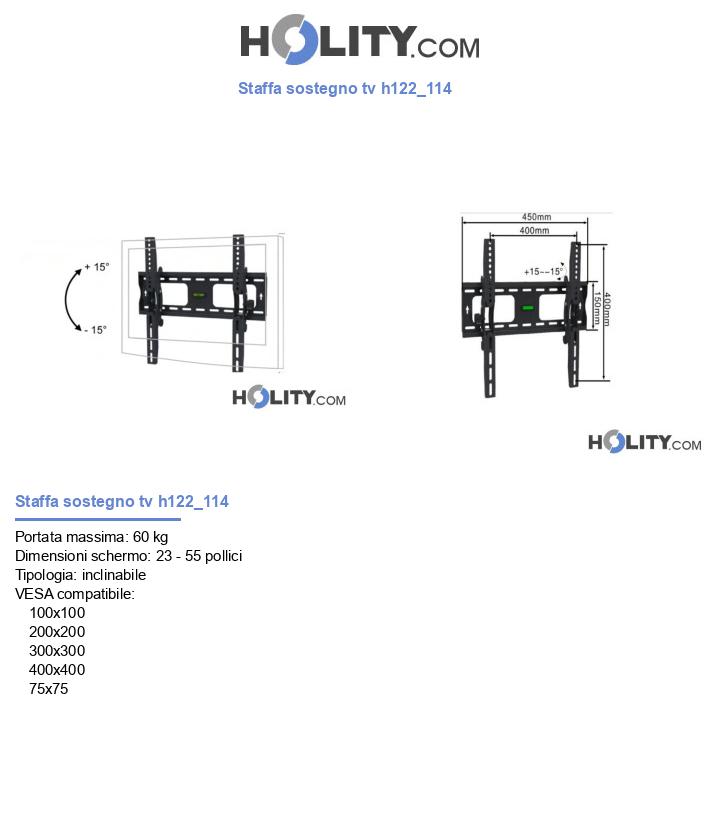 Staffa sostegno tv h122_114