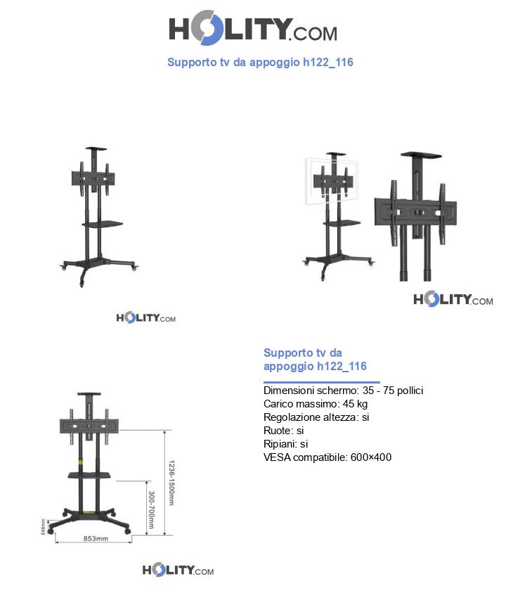 Supporto tv da appoggio h122_116