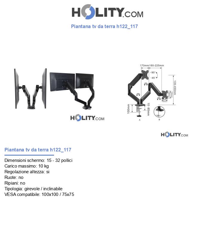 Piantana tv da terra h122_117