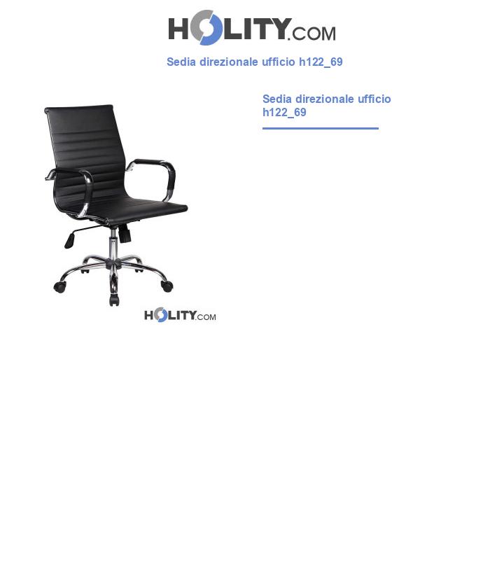 Sedia direzionale ufficio h122_69