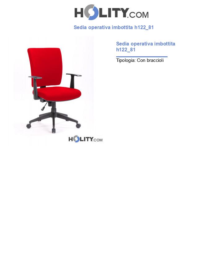 Sedia operativa imbottita h122_81
