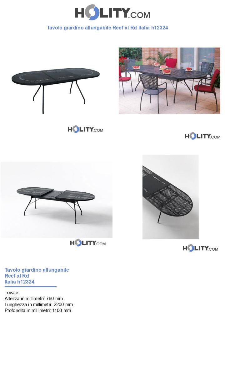 Tavolo allungabile Reef xl Rd Italia h12324