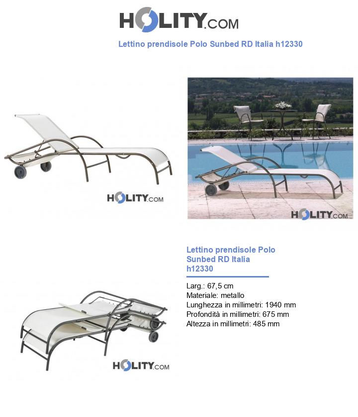 Lettino prendisole Polo Sunbed RD Italia h12330
