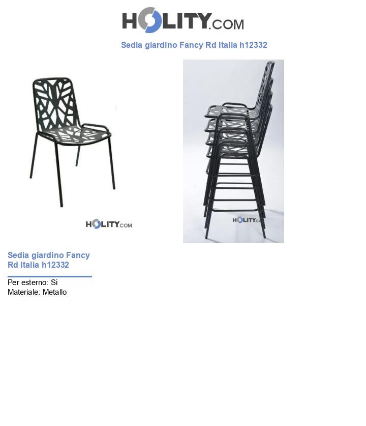 Sedia giardino Fancy Rd Italia h12332