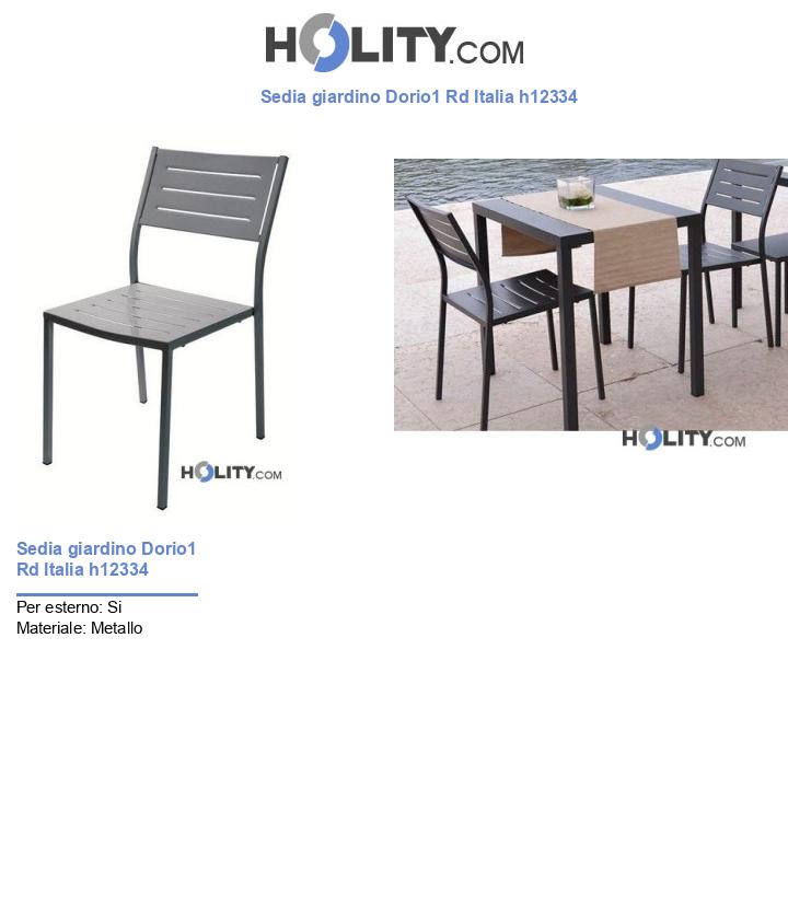 Sedia giardino Dorio1 Rd Italia h12334