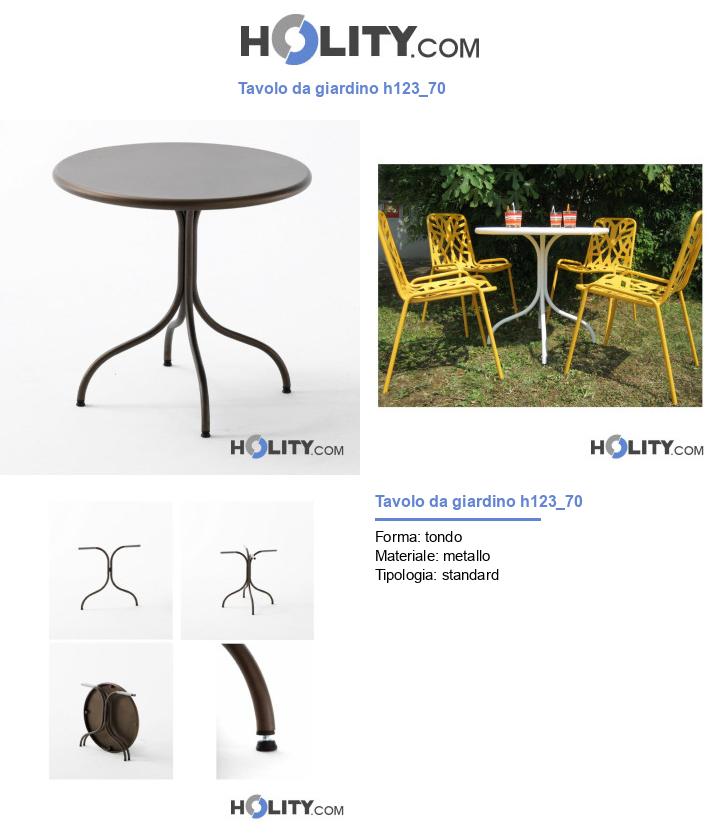 Tavolo da giardino h123_70