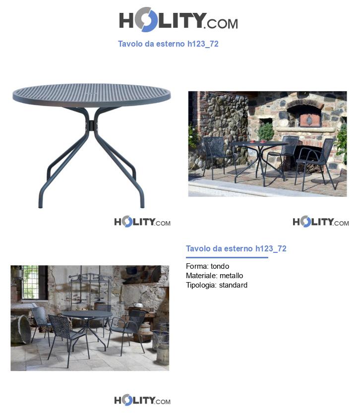 Tavolo da esterno h123_72