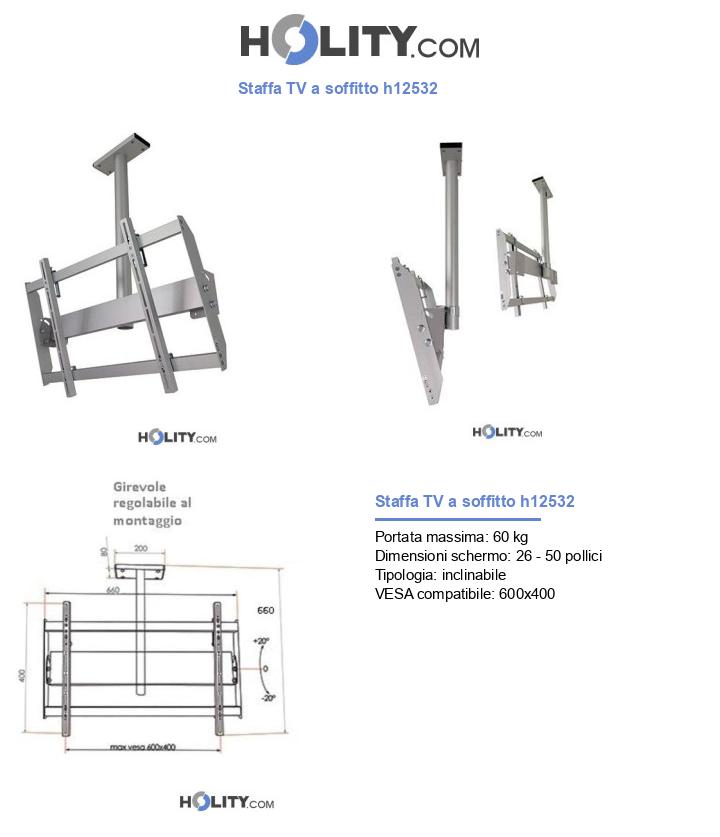 Staffa TV a soffitto h12532