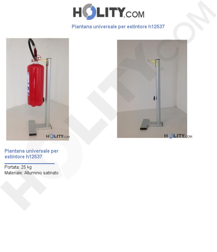 Piantana universale per estintore h12537