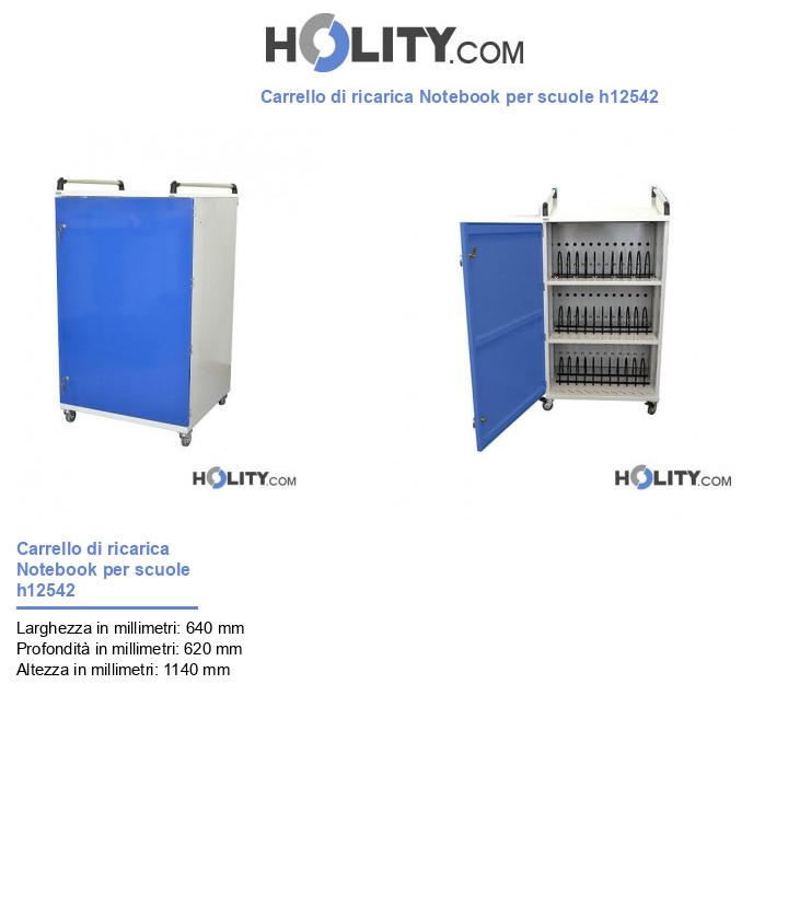 Carrello di ricarica Notebook per scuole h12542