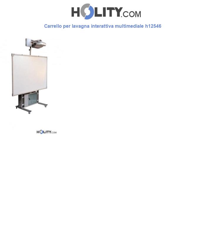 Carrello per lavagna interattiva multimediale h12546