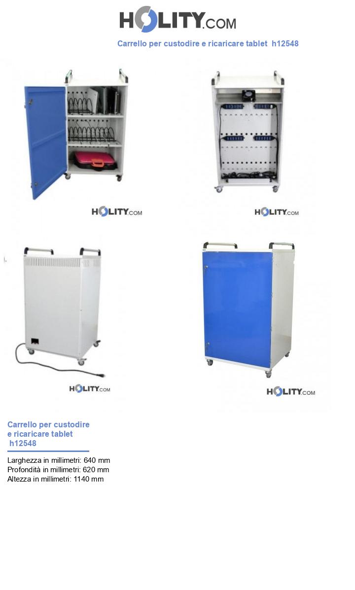 Carrello per custodire e ricaricare tablet  h12548