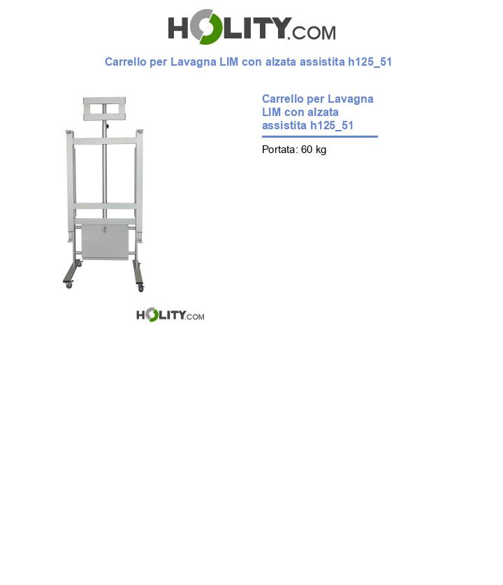 Carrello per Lavagna LIM con alzata assistita h125_51