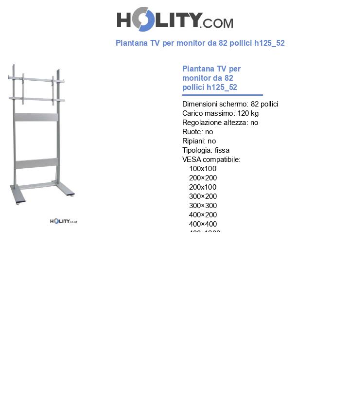Piantana TV per monitor da 82 pollici h125_52