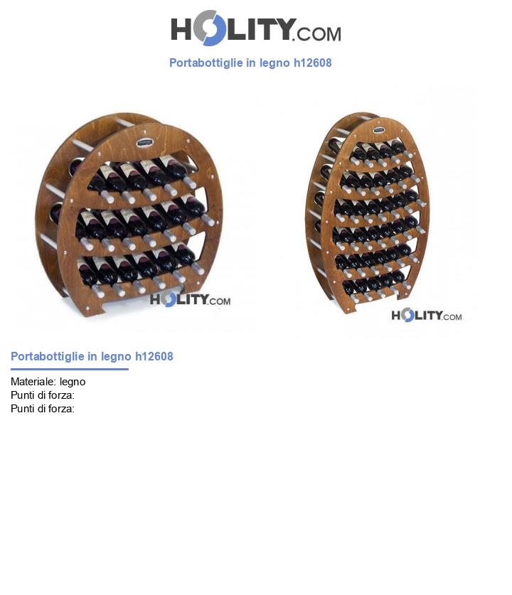 Portabottiglie in legno h12608