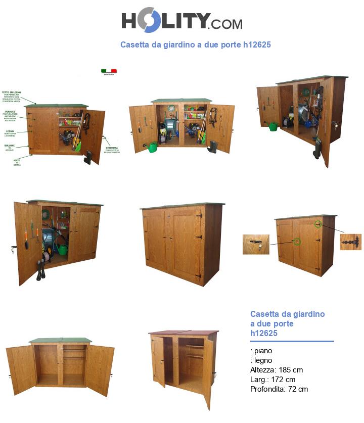Casetta da giardino a due porte h12625