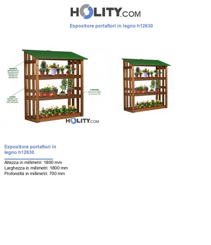 Espositore portafiori in legno h12630