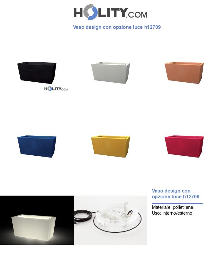 Vaso design con opzione luce h12709