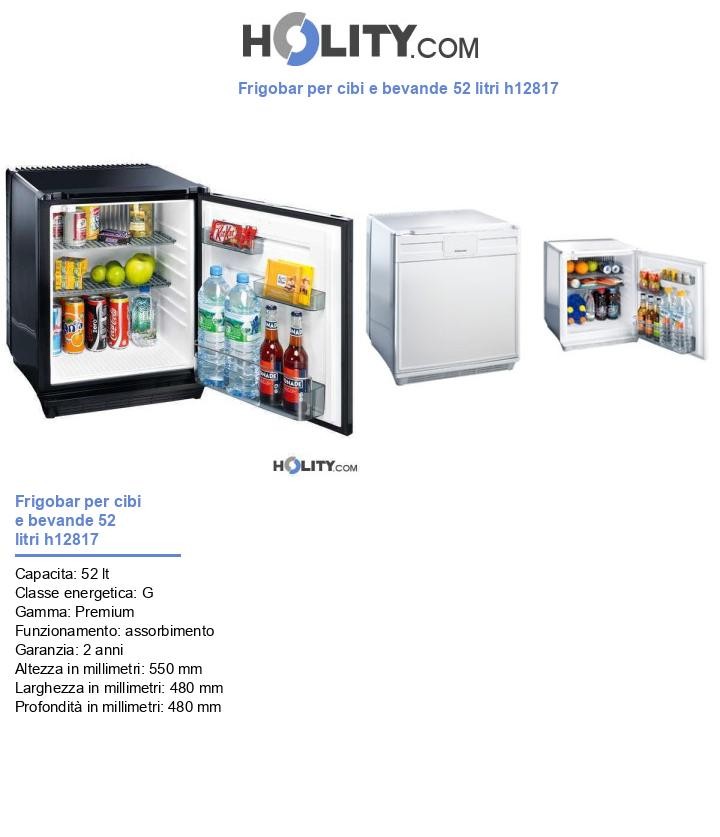Frigobar per cibi e bevande 52 litri h12817
