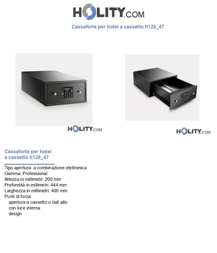 Cassaforte per hotel a cassetto h128_47