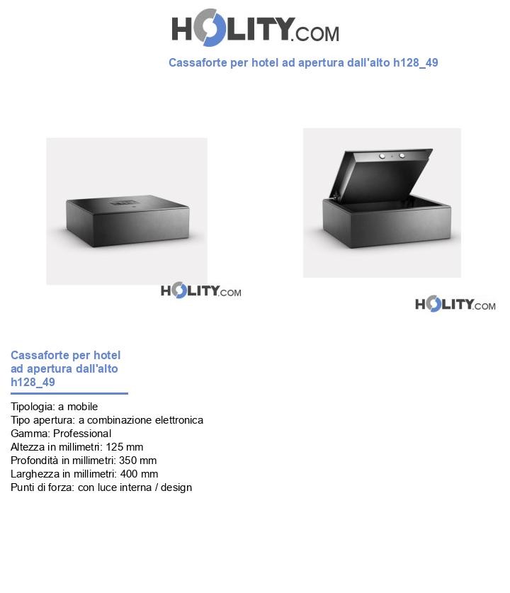 Cassaforte per hotel ad apertura dall'alto h128_49