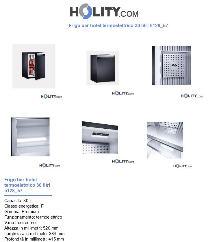 Frigo bar hotel termoelettrico 30 litri h128_57