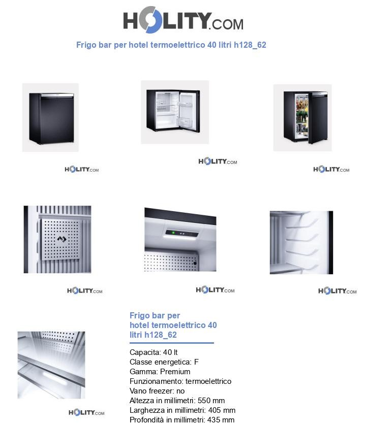 Frigo bar per hotel termoelettrico 40 litri h128_62