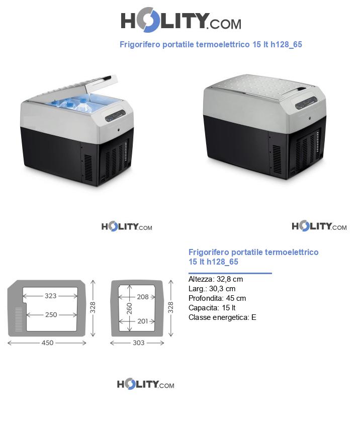 Frigorifero portatile termoelettrico 15 lt h128_65