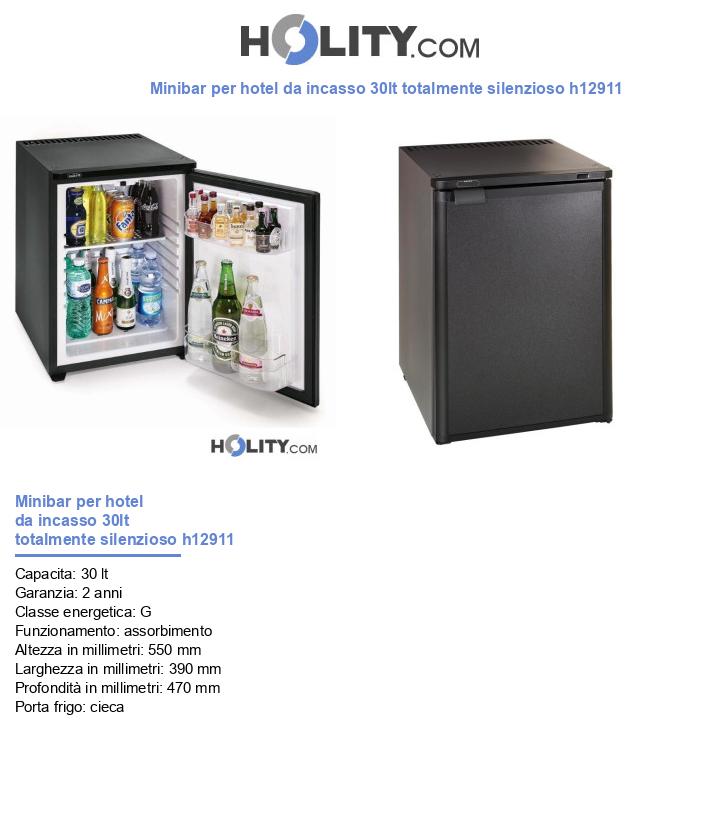 Minibar per hotel da incasso 30lt totalmente silenzioso h12911
