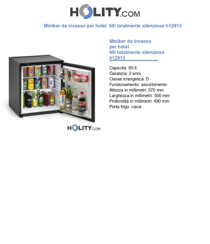 Minibar da incasso per hotel  60l totalmente silenzioso h12913