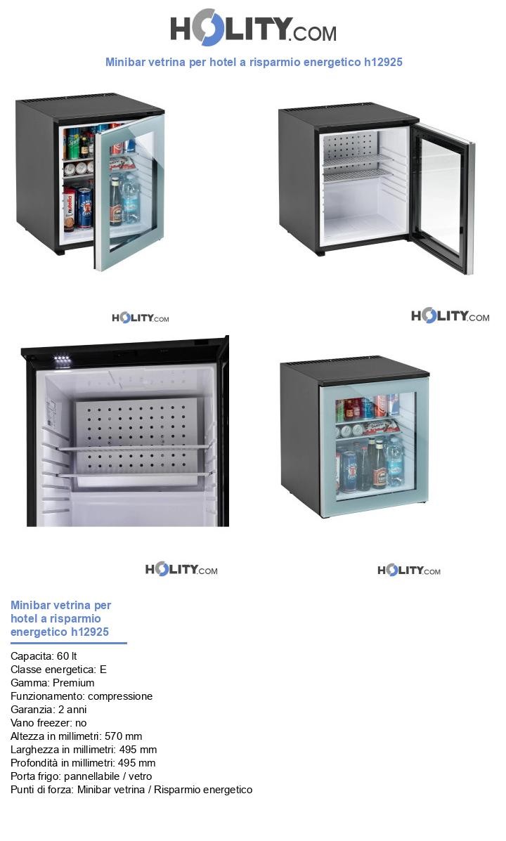 Minibar vetrina per hotel a risparmio energetico h12925