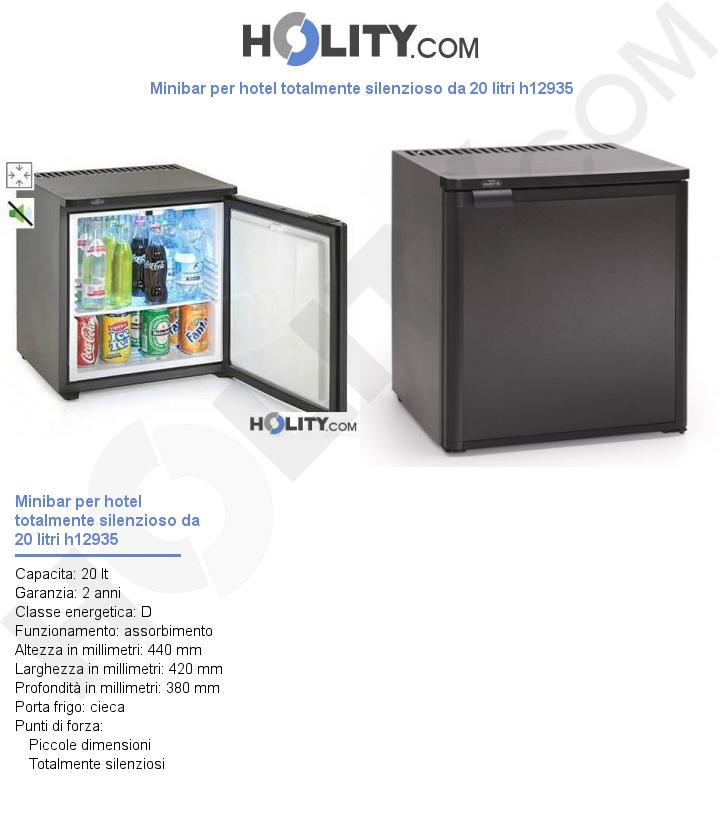 Minibar per hotel totalmente silenzioso da 20 litri h12935